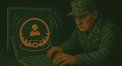 Estratega MDG activando una trampa digital contra un objetivo desprevenido.