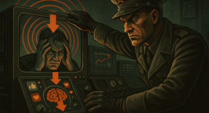 Estratega digital aplicando tácticas de guerra psicológica para dominar a su adversario