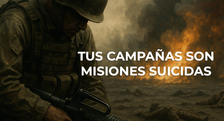 Campañas sin estrategia son misiones suicidas